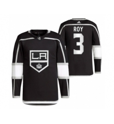 Men's Los Angeles Kings #3 Matt Roy Black Stitched Jersey