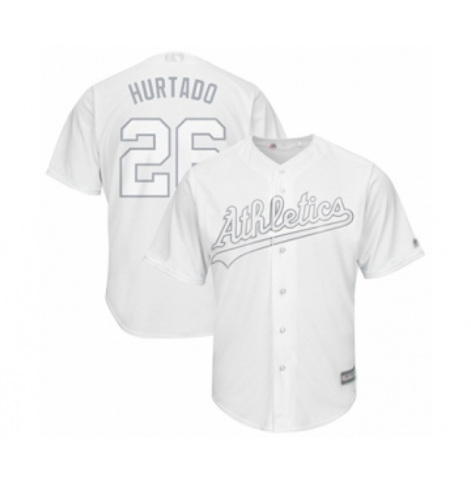 Men's Oakland Athletics #26 Matt Chapman  Hurtado  Authentic White 2019 Players Weekend Baseball Jersey