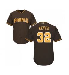 Men's San Diego Padres #32 Franmil Reyes Replica Brown Alternate Cool Base Baseball Jersey