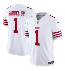 Men's San Francisco 49ers #1 Deebo Samuel White F.U.S.E. Vapor Untouchable Limited Football Stitched Jersey