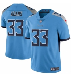 Youth Tennessee Titans #33 Jamel Adams Blue Vapor Limited Stitched Football Jersey