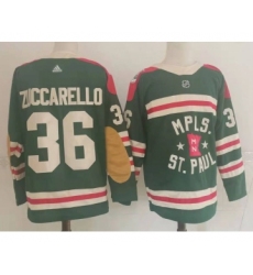 Men Minnesota Wild 36 Zuccarello Green Classic Edition 2022 Adidas NHL Jersey