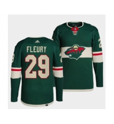 Men's Minnesota Wild #29 Marc-Andre Fleury Green Stitched Jersey