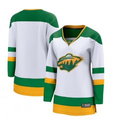 Women's Minnesota Wild Fanatics Branded Blank White 2020-21 Special Edition Breakaway Jersey