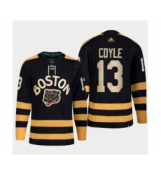 Men's Boston Bruins #13 Charlie Coyle Black Classic Primegreen Stitched Jersey