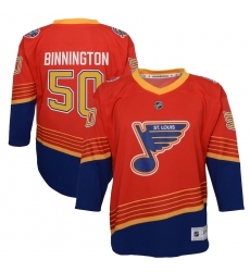 Youth St. Louis Blues #50 Jordan Binnington Red 2020-21 Special Edition Replica Player Jersey