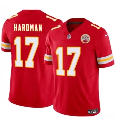 Men’s Kansas City Chiefs #17 Mecole Hardman Red 2024 F.U.S.E. Vapor Untouchable Limited Stitched Football Jersey