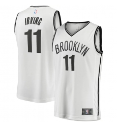 Youth Brooklyn Nets #11 Kyrie Irving Fanatics Branded White 2020-21 Fast Break Player Jersey