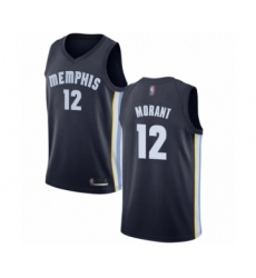 Women's Memphis Grizzlies #12 Ja Morant Authentic Navy Blue Basketball Jersey - Icon Edition