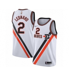 Women's Los Angeles Clippers #2 Kawhi Leonard Swingman White Hardwood Classics Finished Basketball Jersey