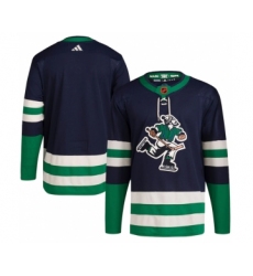 Men's Vancouver Canucks Blank Navy 2022 Reverse Retro Stitched Jersey