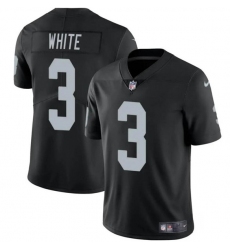 Men's Las Vegas Raiders #3 Zamir White Black 2024 Vapor Football Stitched Jersey