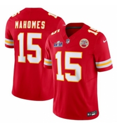 Youth Kansas City Chiefs #15 Patrick Mahomes Red 2023 F U S E Vapor Untouchable Limited Stitched 2024 Super Bowl LVIII Jersey