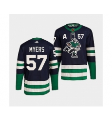 Men's Vancouver Canucks #57 Tyler Myers Navy 2022 Reverse Retro Stitched Jersey