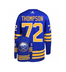 Men's Buffalo Sabres #72 Tage Thompson Blue Stitched Jersey