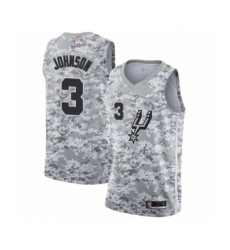 Women's San Antonio Spurs #3 Keldon Johnson White Swingman Jersey - Earned Edition