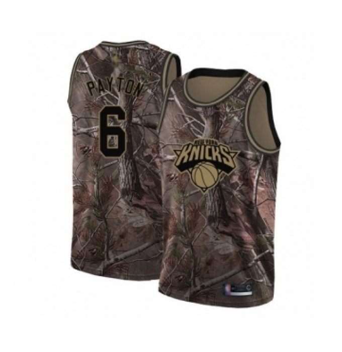 Youth New York Knicks #6 Elfrid Payton Swingman Camo Realtree Collection Basketball Jersey