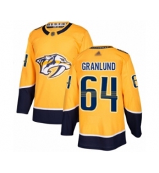 Youth Nashville Predators #64 Mikael Granlund Authentic Gold Home Hockey Jersey