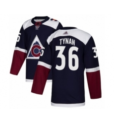 Men's Colorado Avalanche #36 T.J. Tynan Authentic Navy Blue Alternate Hockey Jersey