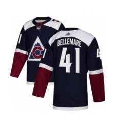 Men's Colorado Avalanche #41 Pierre-Edouard Bellemare Authentic Navy Blue Alternate Hockey Jersey