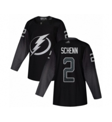 Men's Tampa Bay Lightning #2 Luke Schenn Authentic Black Alternate Hockey Jersey