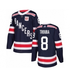 Men's New York Rangers #8 Jacob Trouba Authentic Navy Blue 2018 Winter Classic Hockey Jersey