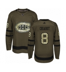 Men's Montreal Canadiens #8 Ben Chiarot Authentic Green Salute to Service Hockey Jersey