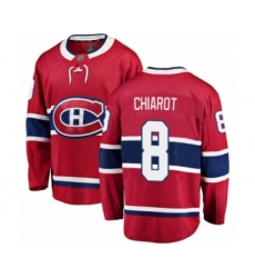 Men's Montreal Canadiens #8 Ben Chiarot Authentic Red Home Fanatics Branded Breakaway Hockey Jersey