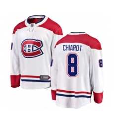 Men's Montreal Canadiens #8 Ben Chiarot Authentic White Away Fanatics Branded Breakaway Hockey Jersey