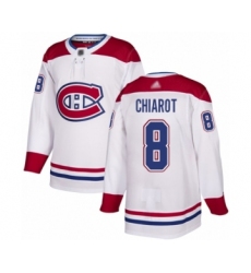 Youth Montreal Canadiens #8 Ben Chiarot Authentic White Away Hockey Jersey