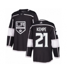 Youth Los Angeles Kings #21 Mario Kempe Authentic Black Home Hockey Jersey