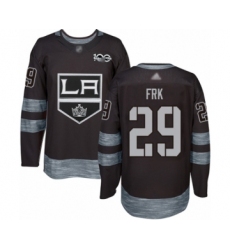 Men's Los Angeles Kings #29 Martin Frk Authentic Black 1917-2017 100th Anniversary Hockey Jersey