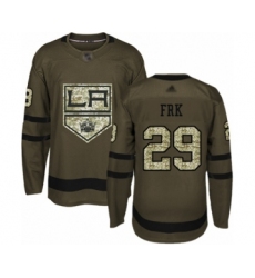 Men's Los Angeles Kings #29 Martin Frk Authentic Green Salute to Service Hockey Jersey