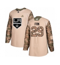 Youth Los Angeles Kings #29 Martin Frk Authentic Camo Veterans Day Practice Hockey Jersey