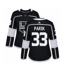 Women's Los Angeles Kings #33 Lukas Parik Authentic Black Home Hockey Jersey