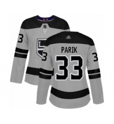 Women's Los Angeles Kings #33 Lukas Parik Authentic Gray Alternate Hockey Jersey