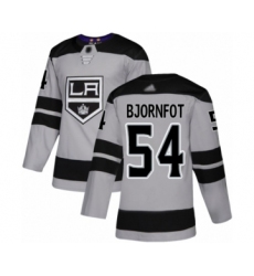 Men's Los Angeles Kings #54 Tobias Bjornfot Authentic Gray Alternate Hockey Jersey