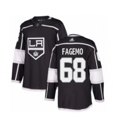 Men's Los Angeles Kings #68 Samuel Fagemo Authentic Black Home Hockey Jersey