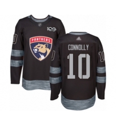 Men's Florida Panthers #10 Brett Connolly Authentic Black 1917-2017 100th Anniversary Hockey Jersey