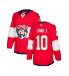 Men's Florida Panthers #10 Brett Connolly Authentic Red Home Hockey Jersey