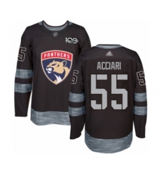 Men's Florida Panthers #55 Noel Acciari Authentic Black 1917-2017 100th Anniversary Hockey Jersey