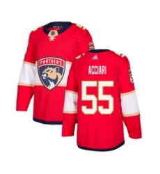 Men's Florida Panthers #55 Noel Acciari Authentic Red Home Hockey Jersey