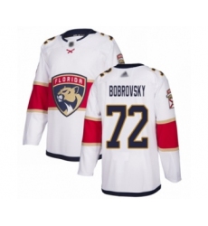 Men's Florida Panthers #72 Sergei Bobrovsky Authentic White Away Hockey Jersey