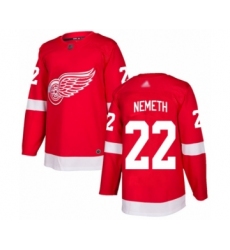 Men's Detroit Red Wings #22 Patrik Nemeth Authentic Red Home Hockey Jersey