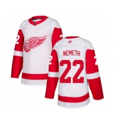 Youth Detroit Red Wings #22 Patrik Nemeth Authentic White Away Hockey Jersey