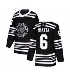 Youth Chicago Blackhawks #6 Olli Maatta Authentic Black Alternate Hockey Jersey