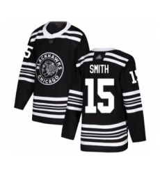 Youth Chicago Blackhawks #15 Zack Smith Authentic Black Alternate Hockey Jersey