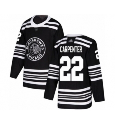 Youth Chicago Blackhawks #22 Ryan Carpenter Authentic Black Alternate Hockey Jersey