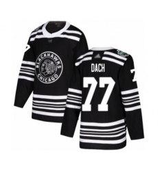 Men's Chicago Blackhawks #77 Kirby Dach Authentic Black 2019 Winter Classic Hockey Jersey