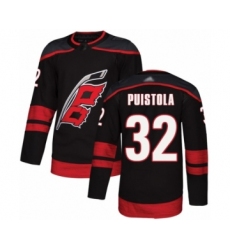 Men's Carolina Hurricanes #32 Patrik Puistola Authentic Black Alternate Hockey Jersey